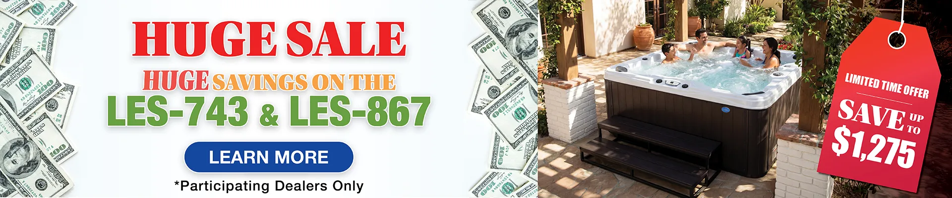 Calspas hot tub being used in a family setting - St Petersburg